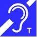 Blaues Icon für induktive Höranlage