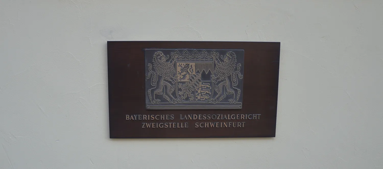 Bayerisches Landessozialgericht Zweigstelle Schweinfurt